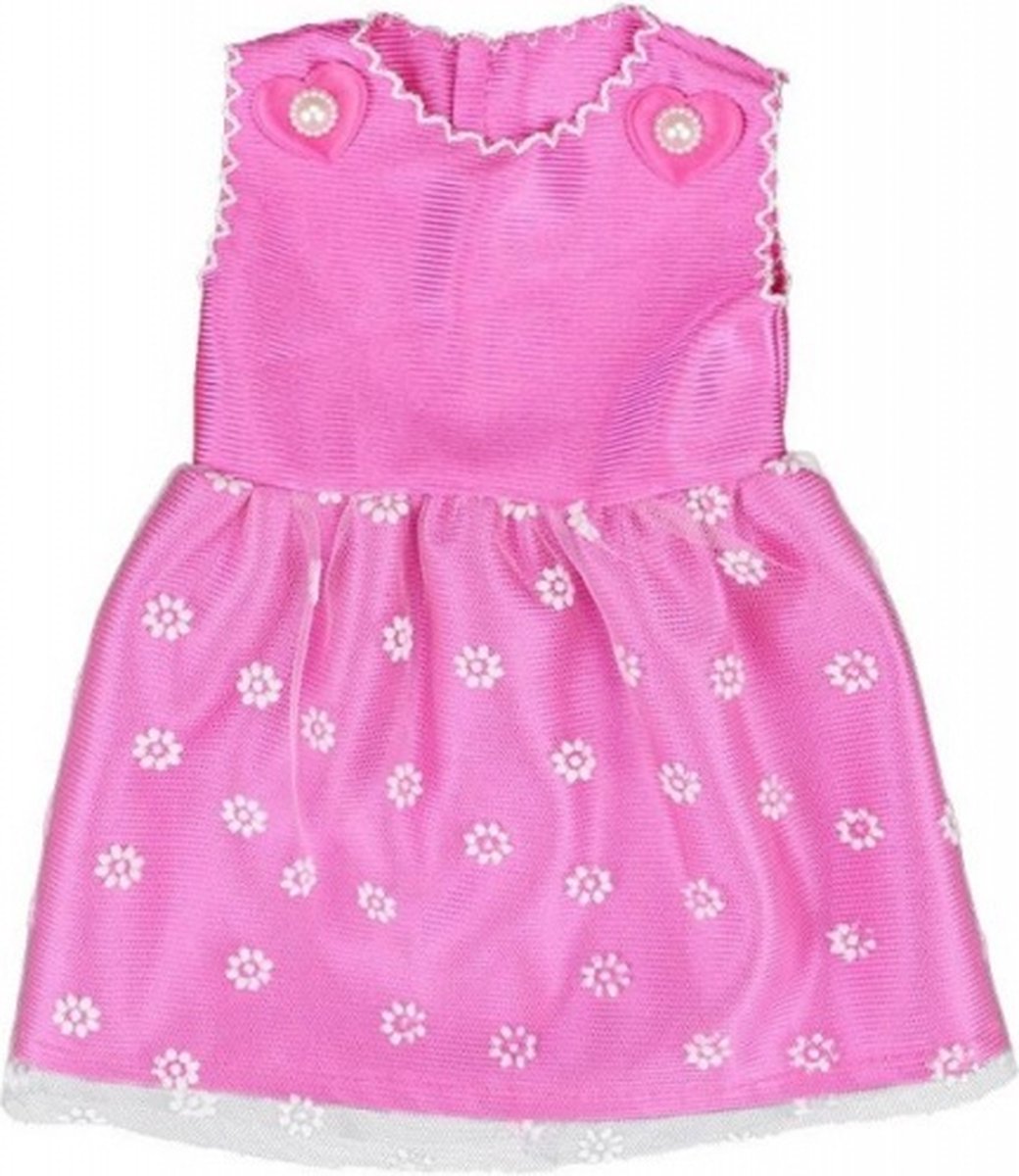 ApolloX babypoppenjurk 46 cm roze